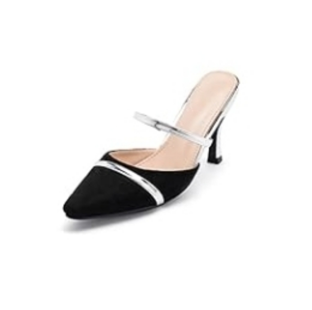 Women's closed pointed toe heels with strap Size 9
